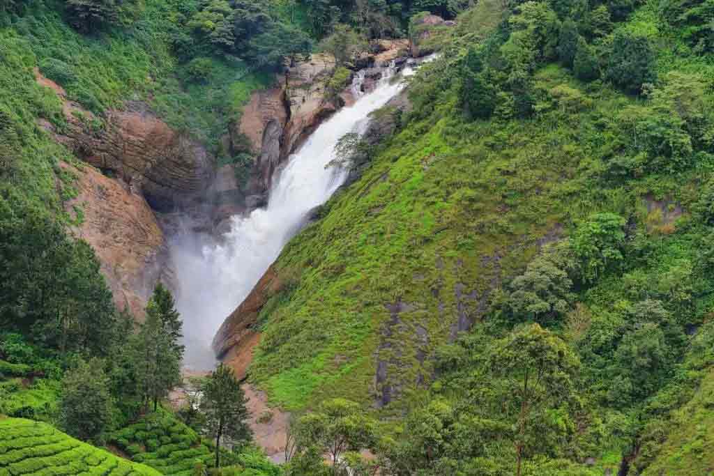 Attukad Waterfalls Scenic Spot near Never Inn Munnar Cottage
